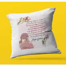 Armağan Zengini Kişiye Özel Anneler Günün Kutlu Olsun9 Temalı | Saten Kare Yastık