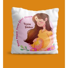 Hediye Zengini Kişiye Özel Bana Hayat Veren Güzel Annem Tasarımlı Yastık