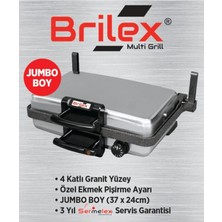 Brilex Silex Granit Grill Jumbo Boy Bazlama ve Lahmacun Makinesi Büyük Boy