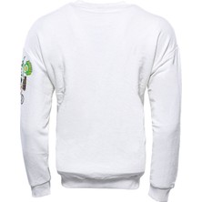 Wessi Baskı Detaylı Bisiklet Yaka Sweatshirt