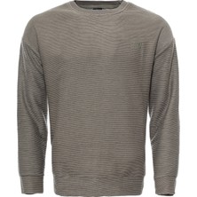 Wessi Yatay Ince Çizgili Erkek Sweat