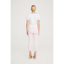 Hamile Süper Strech Tensel Skinny Fit Pantolon Toz Pembe 1081