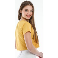 Superlife Crop Örme T-Shirt