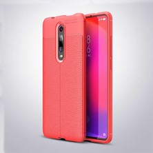 Kilifone - Xiaomi Mi 9t / Mi 9t Pro - Kılıf Deri Görünümlü Auto Focus Karbon Niss Silikon Kapak