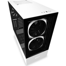 NZXT H510 Elite CA-H510E-W1 USB 3.1 RGB Temperli Cam Mat Beyaz ATX Mid-Tower Gaming (Oyuncu) Kasa