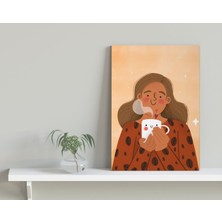 Bitmeyen Kartuş Bk Gift Coffee Tasarımlı Kanvas Tablo 30x50cm-12