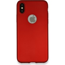 Shaai Apple iPhone x Silikon Kılıf Bordo