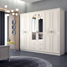 Zenio Oli̇mpos 6 Kapak 2 Çekmece Gardırop