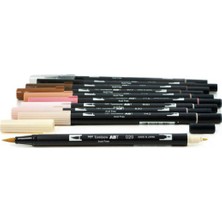 Tombow 95523 Dual Brush Portre Çift Uçlu Grafik Kalem 10'lu