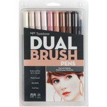 Tombow 95523 Dual Brush Portre Çift Uçlu Grafik Kalem 10'lu