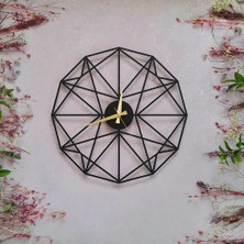 Soft Art Home Black Thin Metal Duvar Saati - 50 x 50 cm
