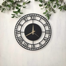 Soft Art Home Black Flare Metal Duvar Saati - 50 x 50 cm