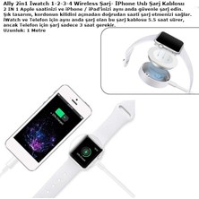 Dybox 2in1 IWatch 1-2-3-4 Wireless Şarj- Lightning USB Şarj Kablosu