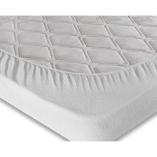 Menderes Home Cotton Collection Tek Kişilik Sıvı Geçirmez Yatak Alezi ( Lastikli ) Beyaz