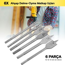 Hesaplı Hırdavat Yaprak Matkap Ucu Seti 6 Parça Tahta Ahşap Oyma Kelebek Seti