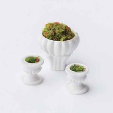 Eshel 1/75 3'lü Çiçekli Saksı