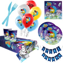 Partijet Kral Şakir Uzayda Lisanslı Parti Seti 8 Kişilik