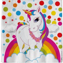 Partijet Unicorn Rainbow Kağıt Peçete 33X33 cm 16'lı