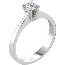 Sirius E Renk 0,30 Karat Pırlanta Tektaş Yüzük 0417R0219