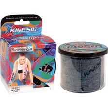 Kinesio Tape Tex Performance + 5 cm x 5 m Logolu Band Siyah