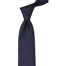 Kravatkolik Lacivert Kum Desen Mendilli Klasik Kravat KK10409