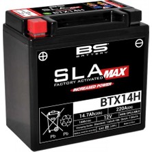BS Battery Akü Btx14H Sla Max 2V12Ah Bmw F650 F800 Gs K1200R S R1200Gs Ho