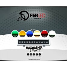 Ferled Wallwasher 3W 12CM. Yeşil