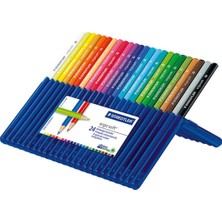 Staedtler 157 SB24 Ergosoft Üçgen Kuru Boya Kalemi 24'lü Set