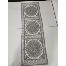 Morza Home Runner Kumaş Kare (36X110CM) Gri