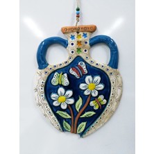 SUME Seramik Küp Dekoratif El Işi Duvar Süsü Büyük Boy Nazarlık