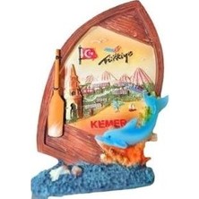 Hd Marketim Yunuslu Kayık Biblo Kemer Resimli