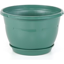 Serinova Safir Makrome Askılı Saksı 3,4 Lt Yeşil