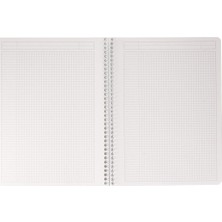 Rhodia RD193001 Basic A4 cm Kareli 80 Sayfa Spiralli Beyaz Kapak Defter 22,5X29,7 cm