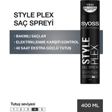 SYOSS STYLE PLEX SPREY 400 ML 1 ADET GÜÇLÜ TUTUŞ SAÇ SPREYİ