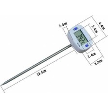 Wozlo Dijital Termometre Mutfak Yiyecek / Dijital Gıda Termometresi 16.5*2*4.4 cm