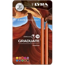 Lyra 6771100 Graduate Fineliner Kalem Seti 0.5 mm 10 Renk