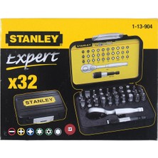 Stanley 1-13-904 Fatmax Bits Set 32'li ¼ + Manyetik Tutucu + Otomatik Lokma Kolu