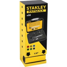 Stanley 1-13-905 Fatmax Bits Set 32'li ¼ + Manyetik Tutucu + Cırcır Anahtar Sağ Sol