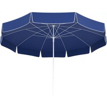 Tevalli Parasols 200 cm Elite Taşıma Çantalı Polyester Plaj Şemsiye - Lacivert