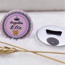 Hayaller Dükkanı 30 Adet Bebek Buzdolabı Süsü Buton Açacak Magnet Ayıcık Uv Baskılı