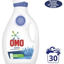 Omo Sıvı Çamaşır Deterjanı Active Beyazlar ve Renkliler İçin 1950 ML 30 Yıkama