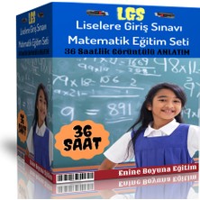 Enine Boyuna Eğitim LGS Görüntülü Matematik Eğitim Seti (36 Saatlik Özel Anlatım)