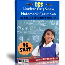 Enine Boyuna Eğitim LGS Görüntülü Matematik Eğitim Seti (36 Saatlik Özel Anlatım)