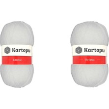 Kartopu Kristal Lif Ipi Beyaz 2'li