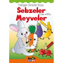 Noktaları Birleştirboya Sebzeler Meyveler