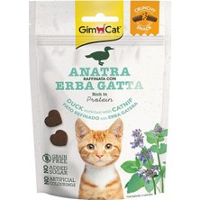 Gimcat Tahılsız Ördek ve Kedi Otlu Atıştırmalık Kedi Ödül Bisküvisi 50 gr