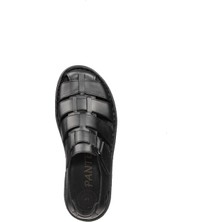 Imershoes  Deri Erkek Terlik Sandalet Ayakkabı