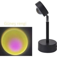 Schulzz Gün Batımı Projektör Lambası Dekoratif Fotoğraf Çekim Rainbow Sunset Lamp