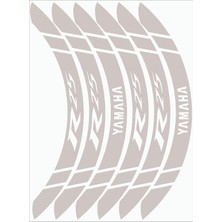 Monero Yamaha Yzf R25 Jant Şeridi Reflektif Beyaz