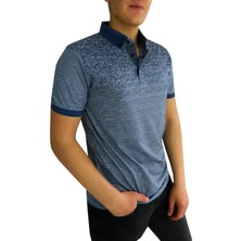 Naykı Erkek Polo Yaka Desenli Jakar T-Shirt 2145 BGL-ST01036